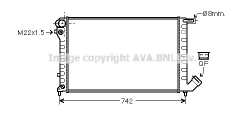 AVA QUALITY COOLING Радиатор, охлаждение двигателя CN2159